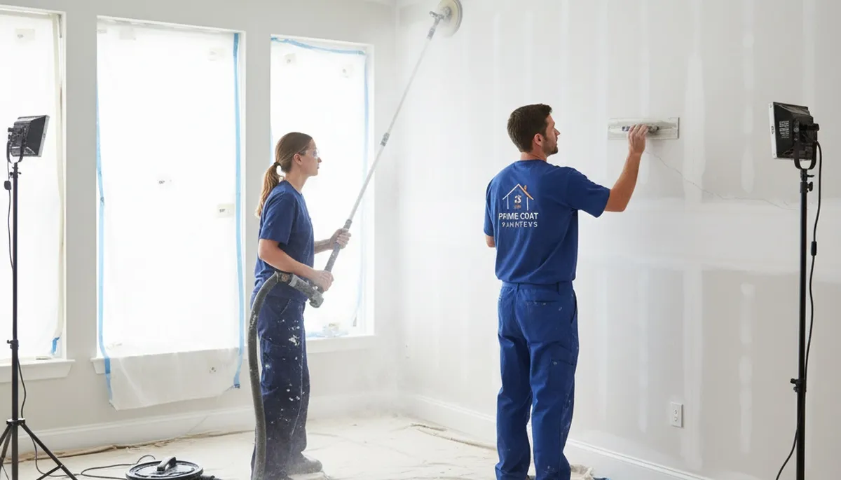 Professional drywall repair and wall restoration in Grand Rapids, MI home by expert painters